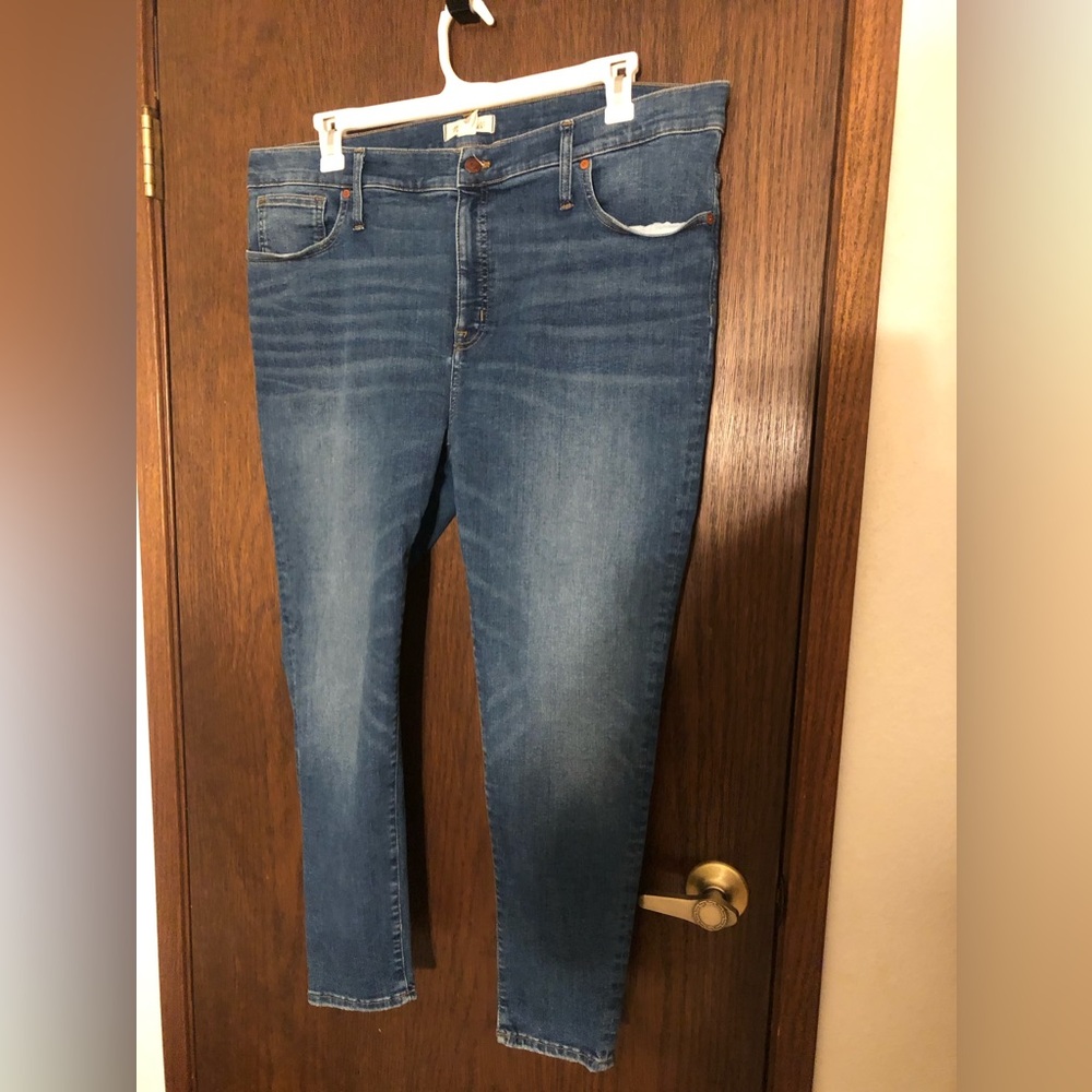 Madewell Skinny 35p 9 inch Stretch Mid Rise Plus Jeans 18